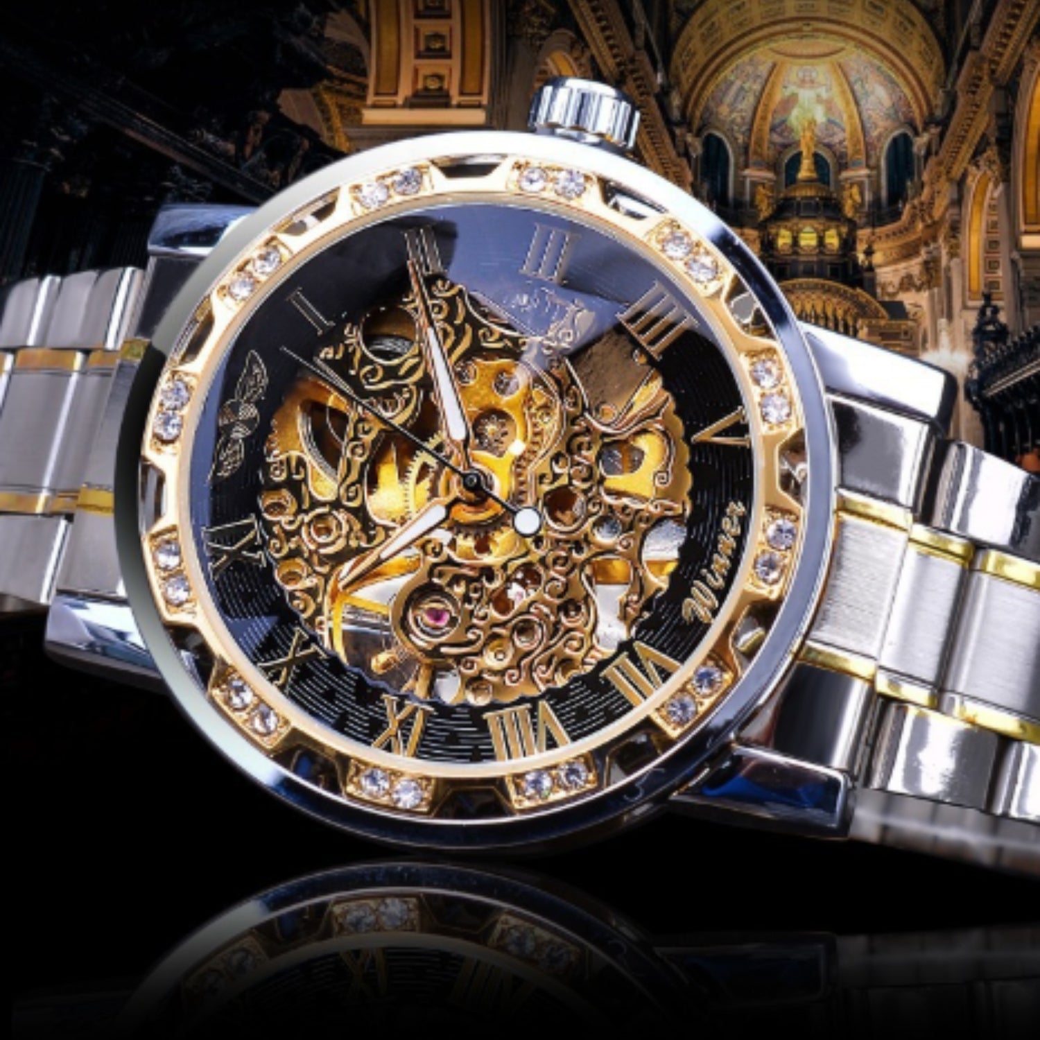 Transparent Mechanical Watch - Classic Skeleton Watch - Jewelry Inns