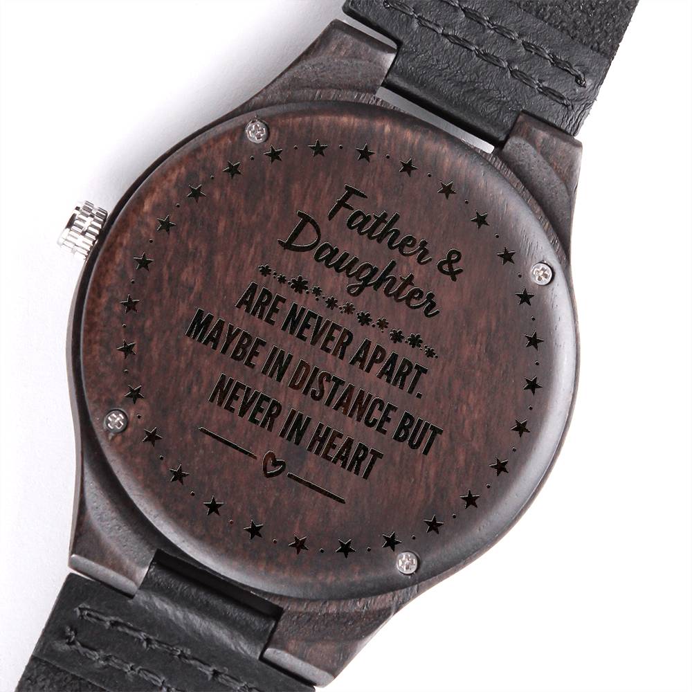Personalized Engraved Wood Watch To My Dad Gift #e312
