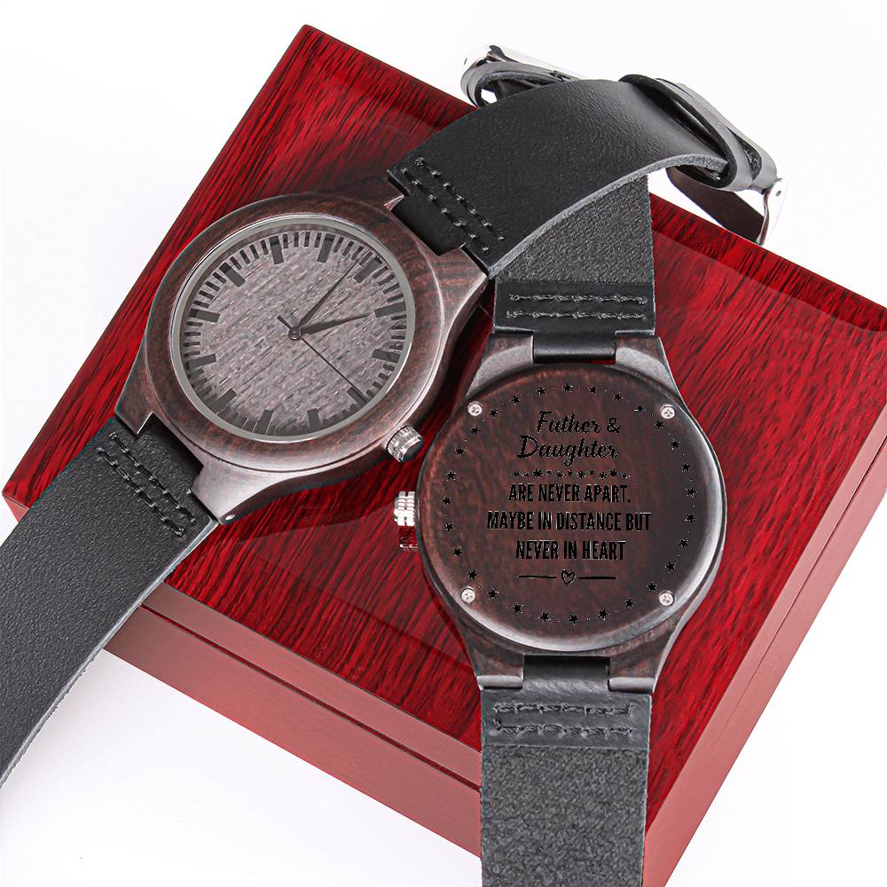 Best Daddy Ever, Super Daddy Watch, Unisex Wrist Watch, Wooden Watch, Personalized Father's Day Gift for Christmas, Birthday, popular New Job Watch