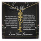 Custom Flower Name Necklace - Message Card Jewelry - Jewelry Inns