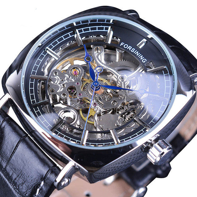 Men's Fashion Skeleton Automatic Mechanical Watch (Water Resistance)