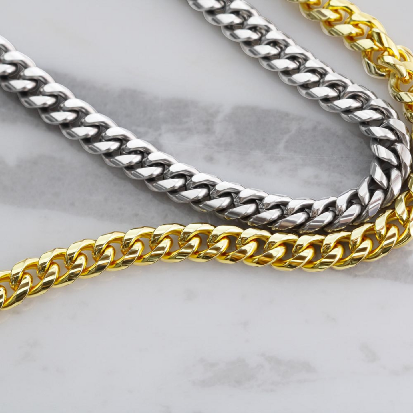Personalized To My Boyfriend Cuban Link Chain 5mm Necklace - Merry Christmas #e192