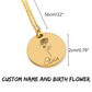 Birth Flower Name Necklace Personalized #e47