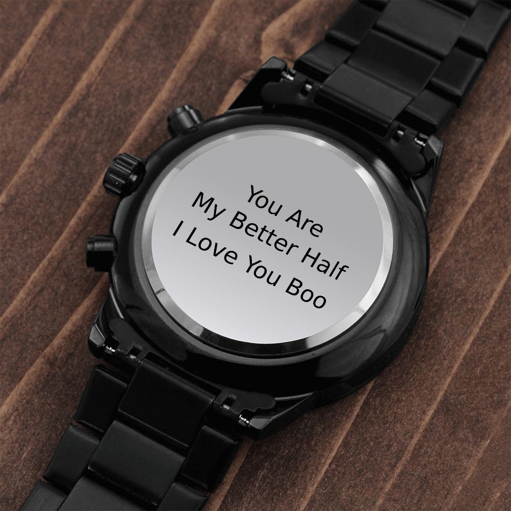 Personalized To My Husband Chronograph Watch Gift #e189od23