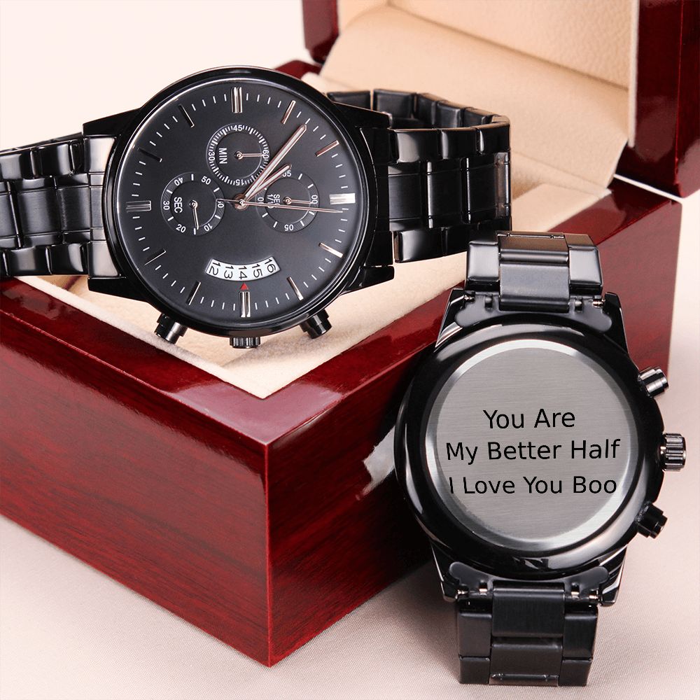 Personalized To My Husband Chronograph Watch Gift #e189od23