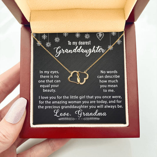 To My Granddaughter Necklace Gift - In my eyes - Everlasting Love #e173
