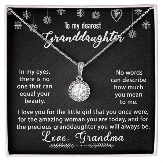 To My Granddaughter Necklace Gift - In my eyes - Eternal Hope #e171