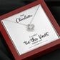 To My Bridesmaid Gift - I Couldn't Tie The Knot Without You - Love Knot Necklace #e73