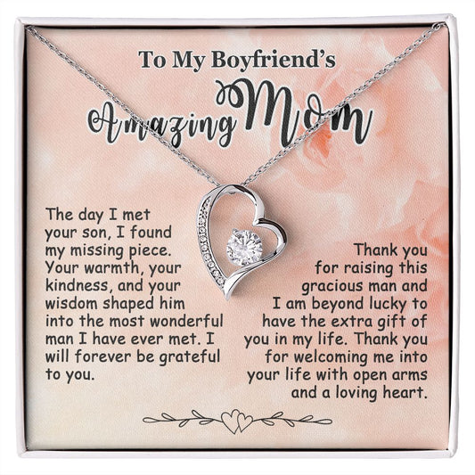 Gifts for Boyfriend's Mom, To My Boyfriends Mom Necklace, Boyfriend's Mom Gifts #e248