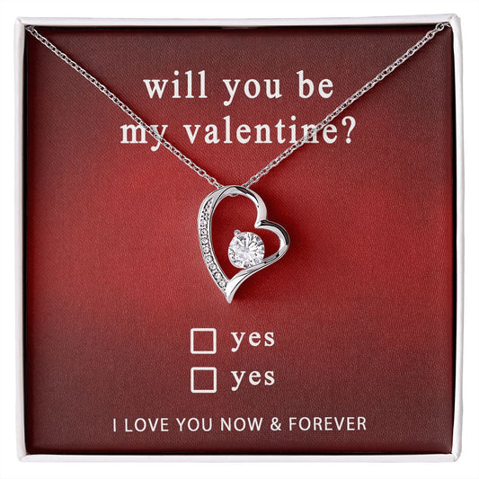 Best Gifts For Her - Will You Be My Valentine Gift - Forever Love Necklace #e223