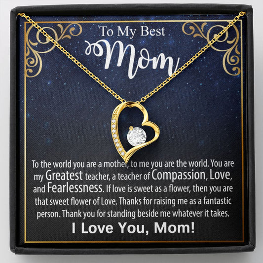 Mom Necklace for Women - Custom Message Card Jewelry - Jewelry Inns