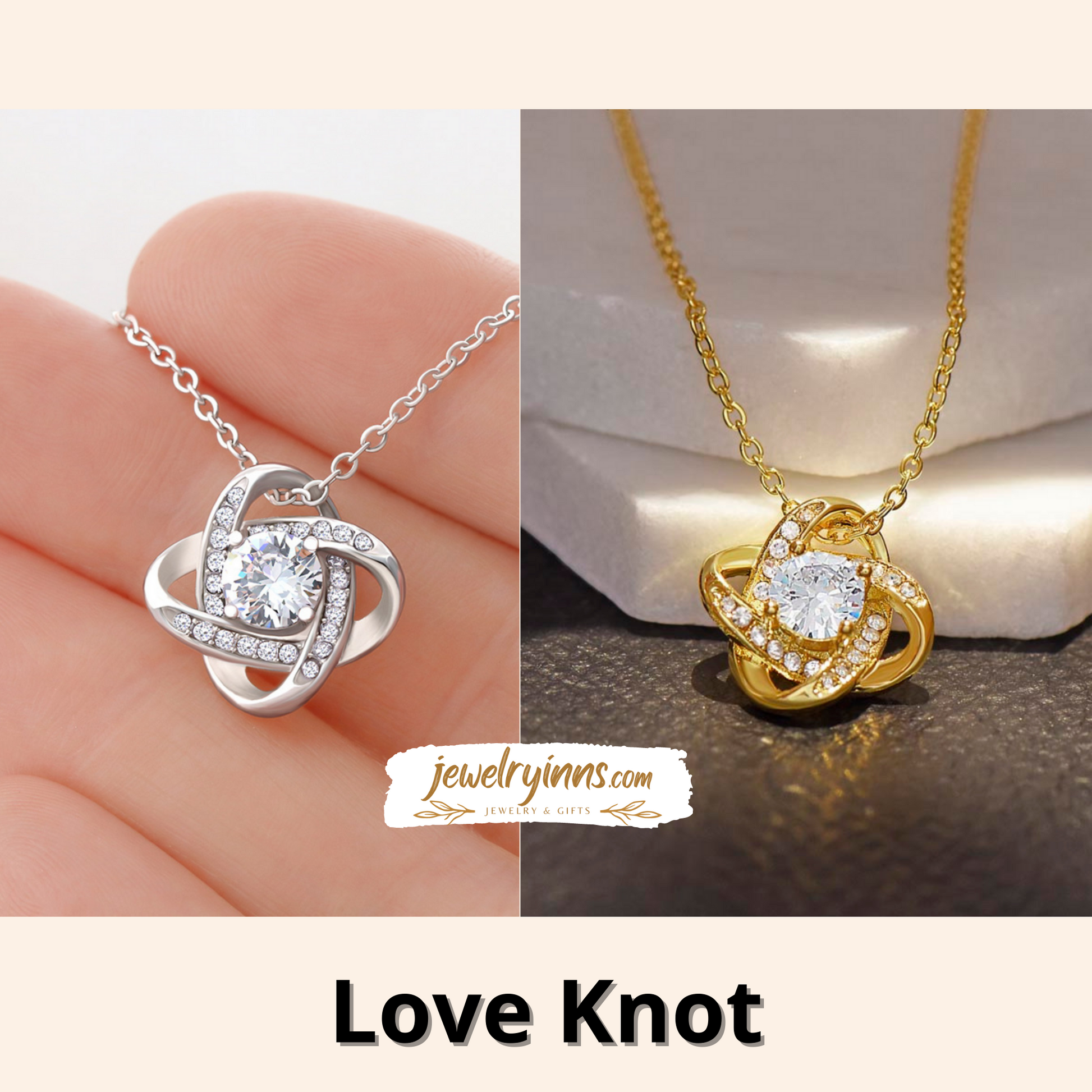 Love Knot Necklace for Wife - Personalized Jewelry