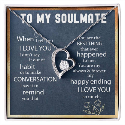 Soulmate Necklace Gift #e329