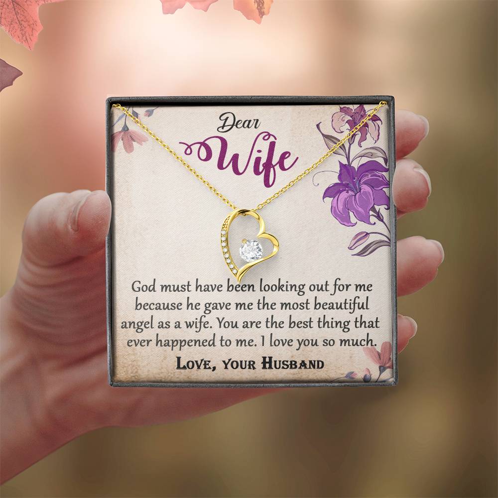 To My Wife Forever Love Necklace Jewelry Gift  #e325