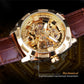 Mens Watches - Classic Mechanical Transparent Watch Gift, Waterproof #e284