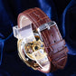 Mens Watches - Classic Mechanical Transparent Watch Gift, Waterproof #e284