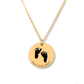 Baby Print Necklace - Baby Footprint Engraved Necklace  - Jewelry Inns