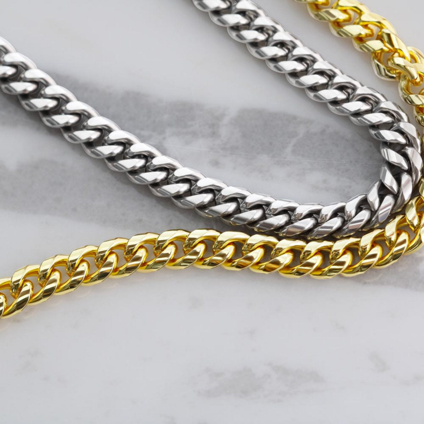 Personalized To My Husband Cuban Link Chain 5mm Necklace - Merry Christmas #e191