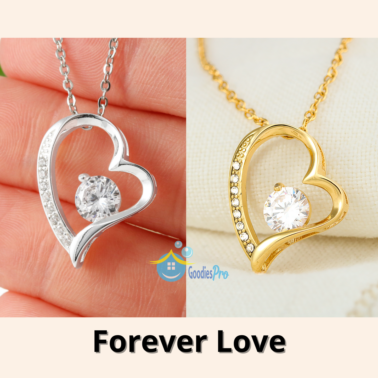 Personalized To My Daughter Forever Love Necklace From Mom- Merry Christmas #e198