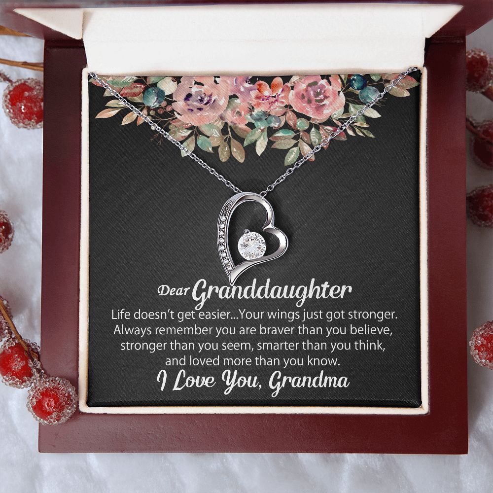 Personalized To My Granddaughter Necklace Gift From Grandma - Forever Love #e102