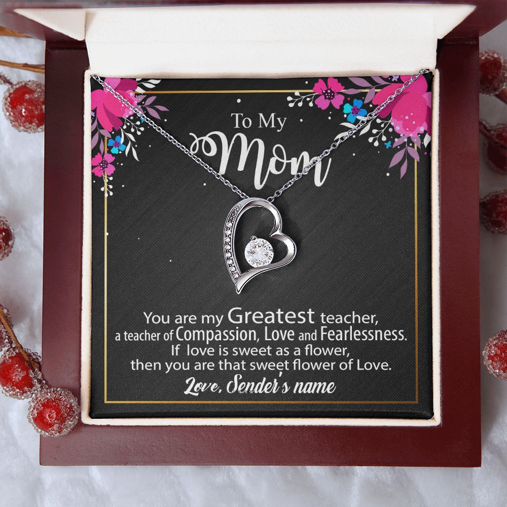 Personalized Necklace For Mom - Mothers Day Gift Ideas, Birthday Christmas Gift for Mom Forever Love - Custom name #az23e133