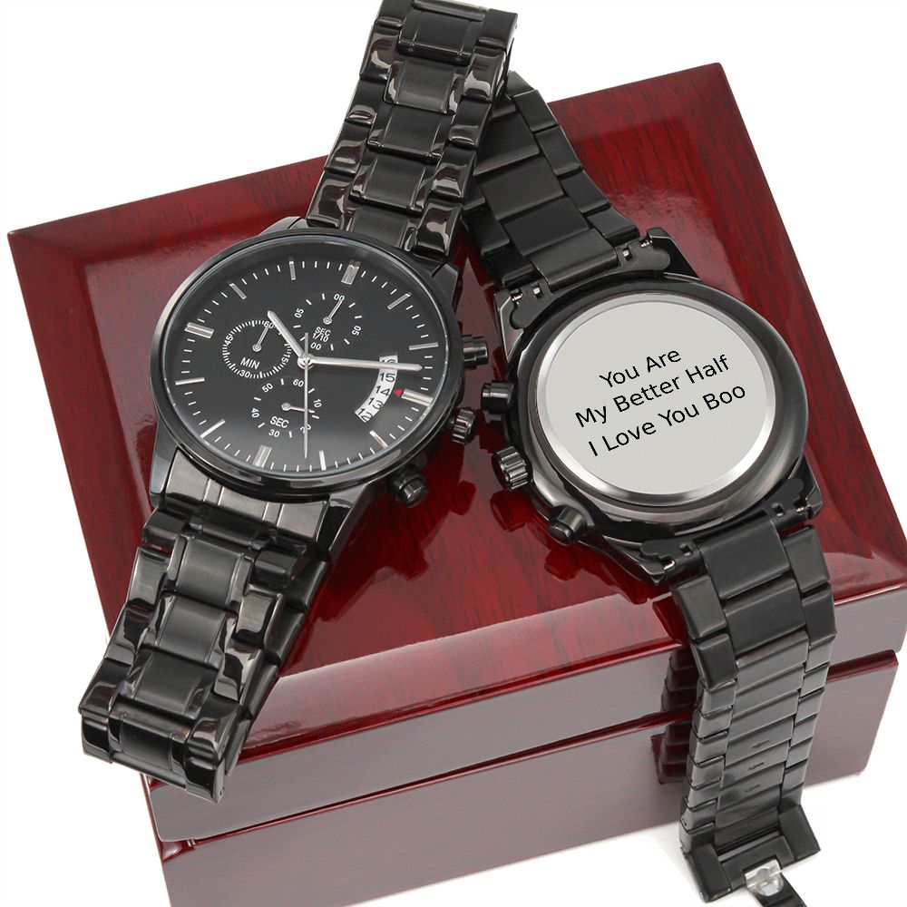 Personalized To My Husband Chronograph Watch Gift #e189od23