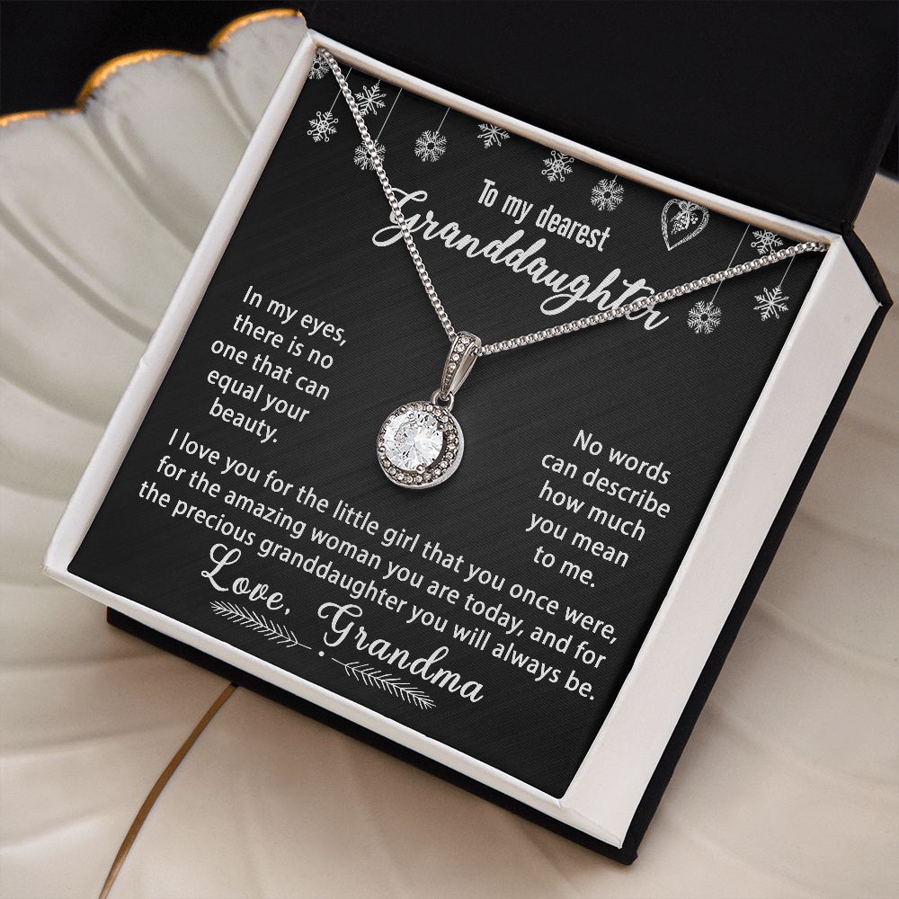 To My Granddaughter Necklace Gift - In my eyes - Eternal Hope #e171