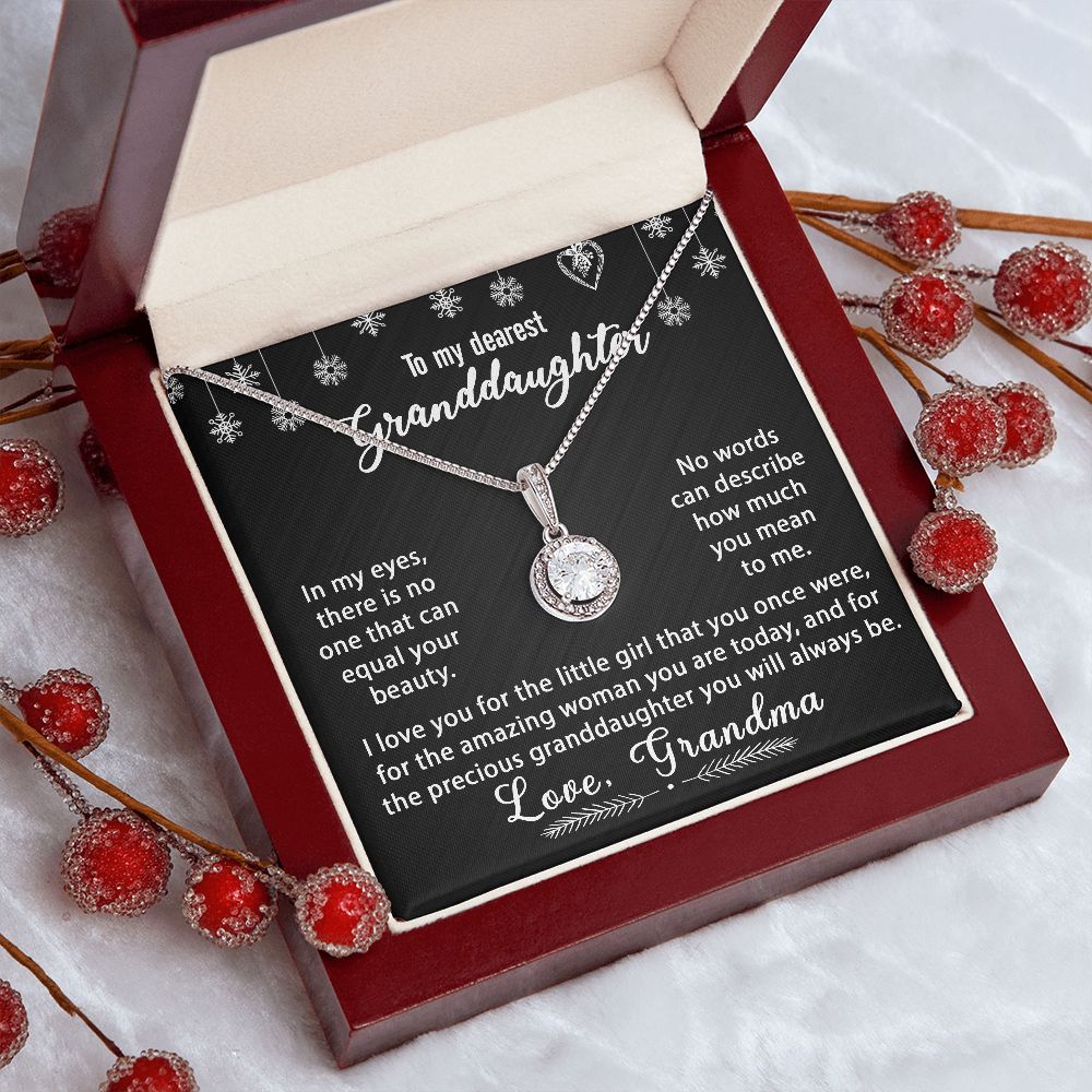 To My Granddaughter Necklace Gift - In my eyes - Eternal Hope #e171