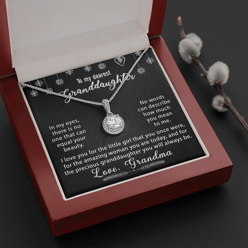 To My Granddaughter Necklace Gift - In my eyes - Eternal Hope #e171