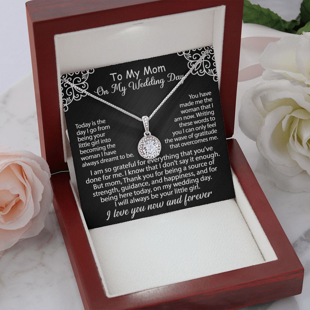 To My Mom Jewelry Gift Set On My Wedding Day - I am so grateful - Eternal Hope #e182