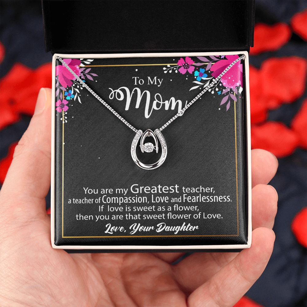 To My Mom Necklace Gift - Lucky In Love #e136