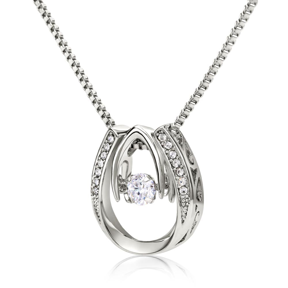 To My Granddaughter Necklace Gift - In my eyes - Lucky In Love #e170