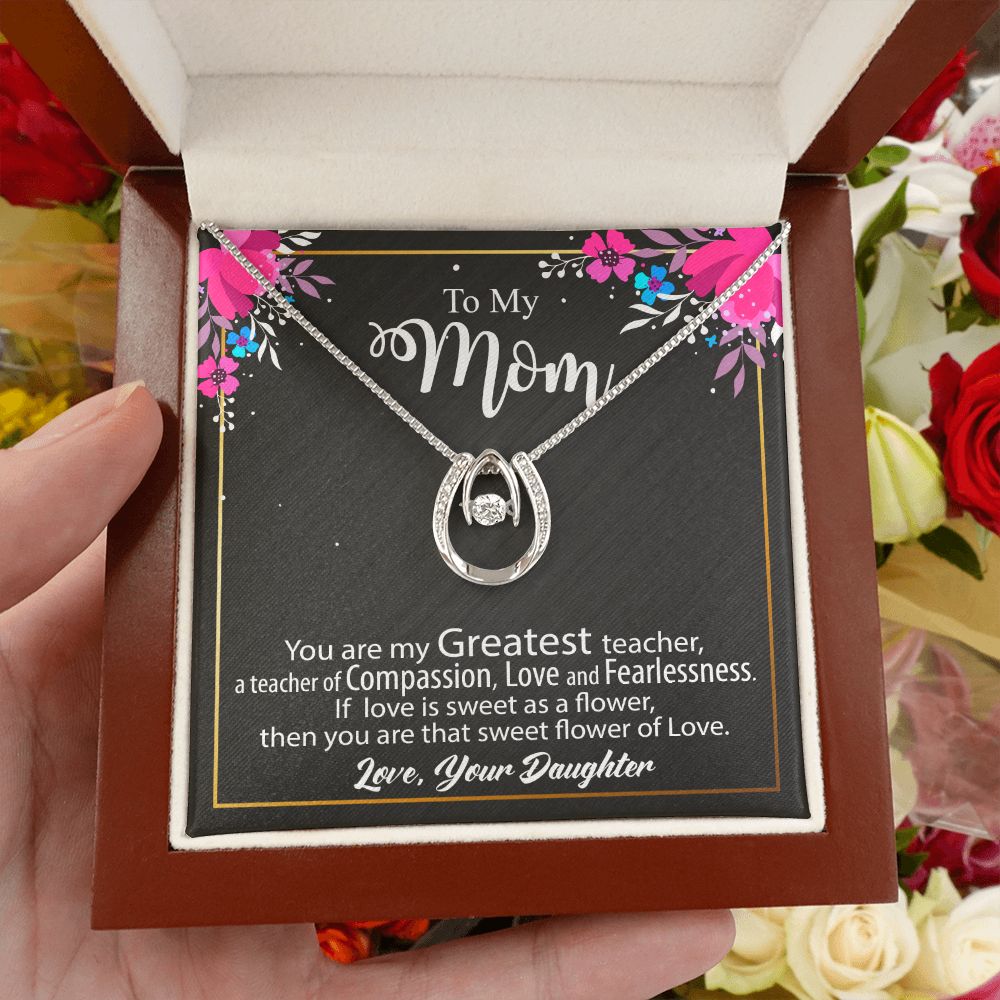 To My Mom Necklace Gift - Lucky In Love #e136