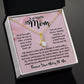 To My Mom Necklace, Mom Birthday Gift From Daughter & Son, Mothers Day Ideas Love Quote Message Card Alluring Beauty Pendant Jewelry For Mother #e234