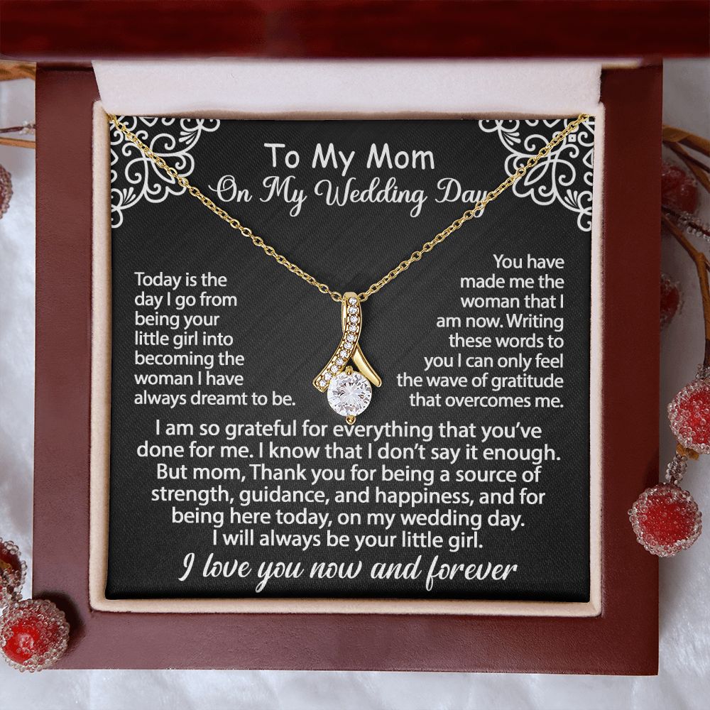 To My Mom Jewelry Gift Set On My Wedding Day - I am so grateful - Alluring Beauty #e79