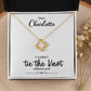 To My Bridesmaid Gift - I Couldn't Tie The Knot Without You - Love Knot Necklace #e73