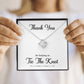 To My Bridesmaid Gift - Thank You For helping Us Tie The Knot - Love Knot Necklace #e74