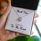 To My Bridesmaid Gift - Thank You For helping Us Tie The Knot - Love Knot Necklace #e74