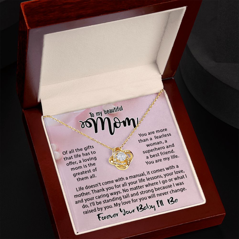 Women's Love Knot Necklace - Message Card Jewelry - Jewelry Inns