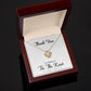 To My Bridesmaid Gift - Thank You For helping Us Tie The Knot - Love Knot Necklace #e74