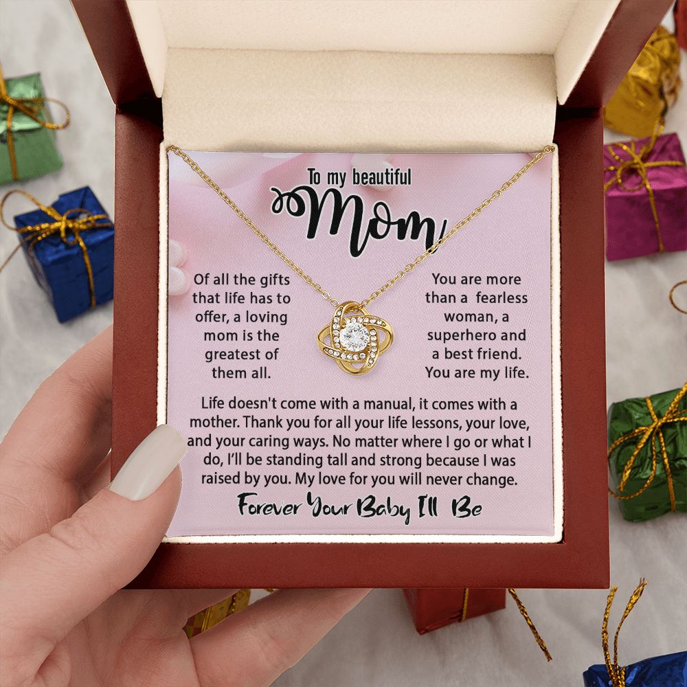 Women's Love Knot Necklace - Message Card Jewelry - Jewelry Inns