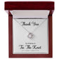 To My Bridesmaid Gift - Thank You For helping Us Tie The Knot - Love Knot Necklace #e74