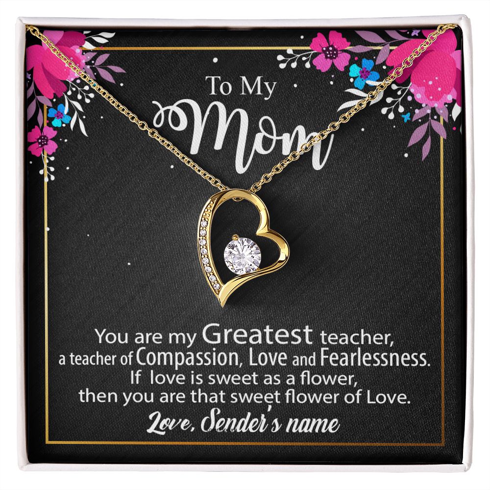 Personalized Necklace For Mom - Mothers Day Gift Ideas, Birthday Christmas Gift for Mom Forever Love - Custom name #az23e133