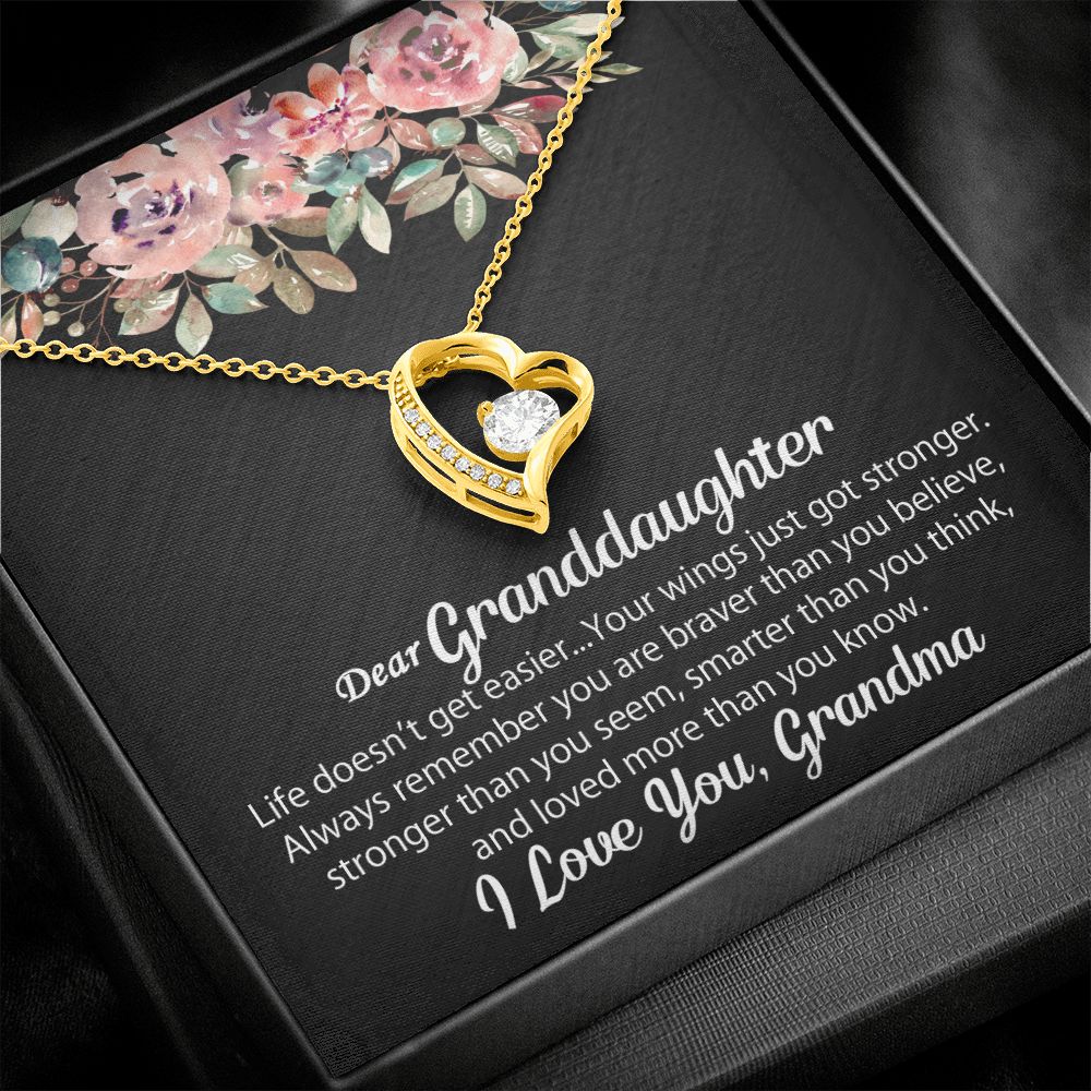 Personalized To My Granddaughter Necklace Gift From Grandma - Forever Love #e102