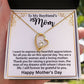 Gift For Boyfriend's Mom - To My Boyfriend's Mom Necklace, Mother's Day Birthday Ideas, Forever Love Jewelry Message Card For BF's Mother #e262