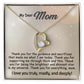 Mom Necklace: To My Mom Presents, Mother's Day Birthday Gift Ideas From Daughter & Son, Poem Message Card Forever Love Pendant Jewelry