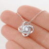 Love Knot Necklace - Personalized Message Card Jewelry - Jewelry Inns