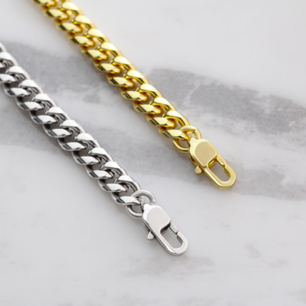 Personalized To My Husband Cuban Link Chain 5mm Necklace - No marriage is a bed of roses #e190 - Image 3