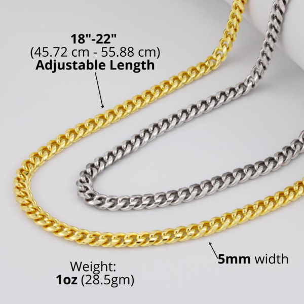 To My Boyfriend Gift - Falling in love - Cuban Link Chain Necklace #e52 - Image 3