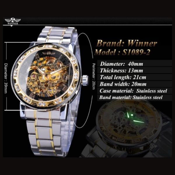 Transparent Mechanical Watch - Classic Skeleton Watch - Jewelry Inns